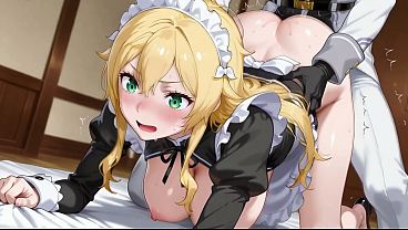 Reinhard e Frederica em cena quente de ReZero AI